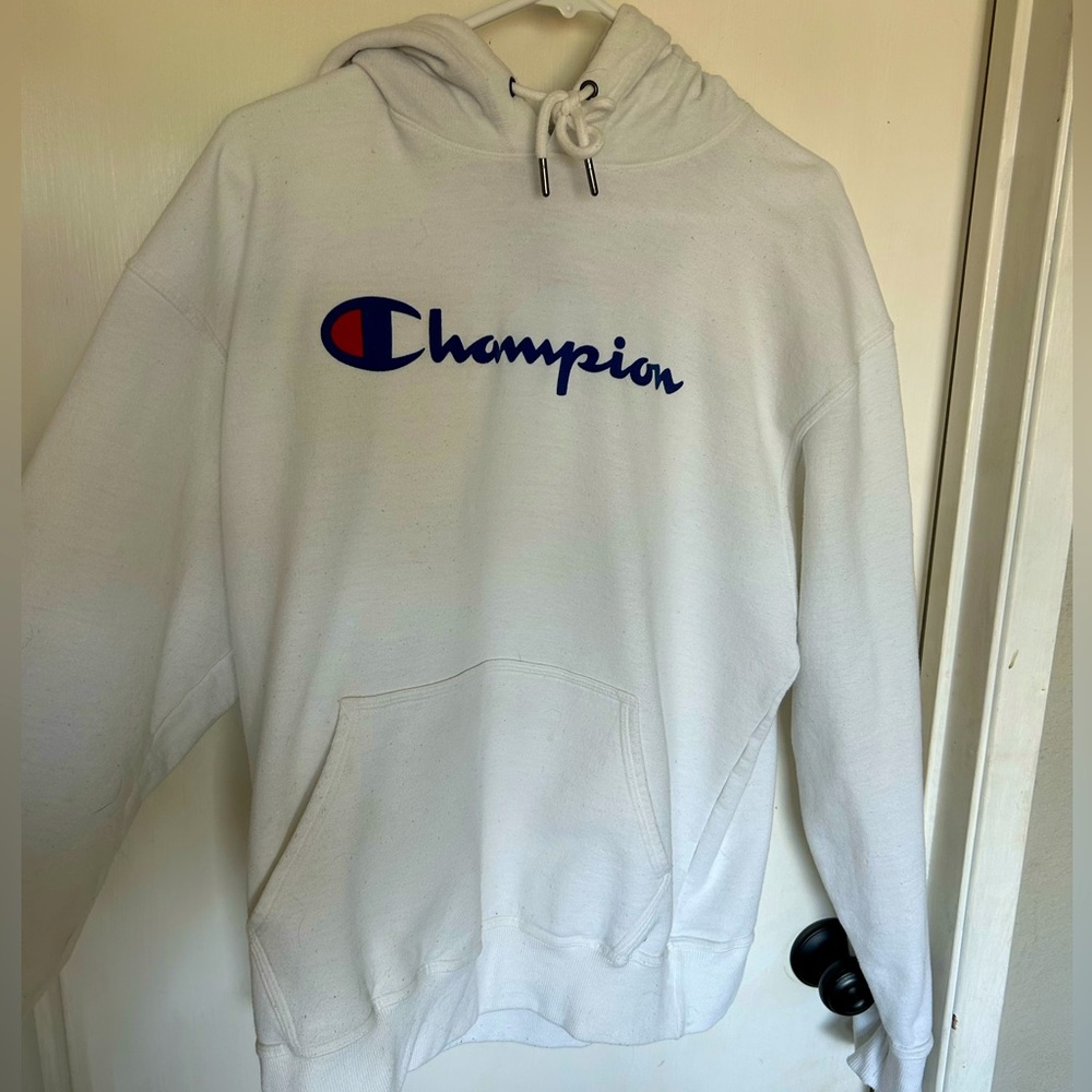 White Champion Hoodie